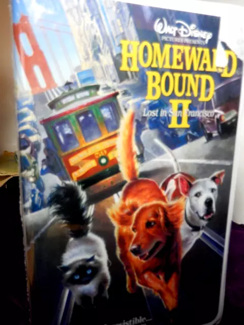 VHS Disney Homeward Bound II Lost IN San Francisco Non Aperto