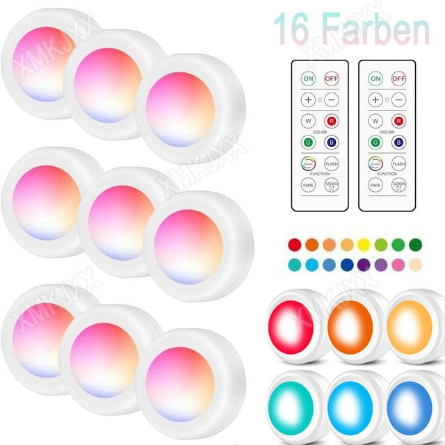Luci armadio LED batteria RGB luce notturna con telecomando luce da sottostruttura