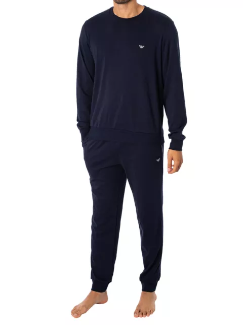Ensemble pyjama logo classique à manches longues Calvin Klein garçon,  bruyère noire/grise