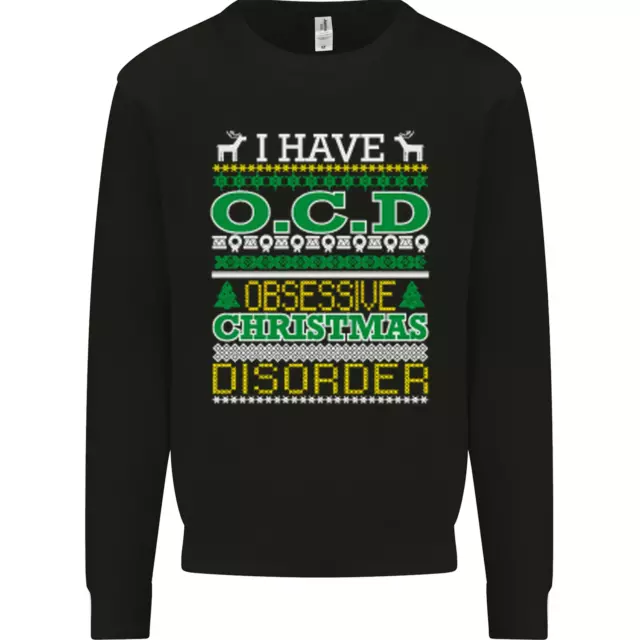 Ocd Obsessive Natale Disordine Uomo Felpa Maglione