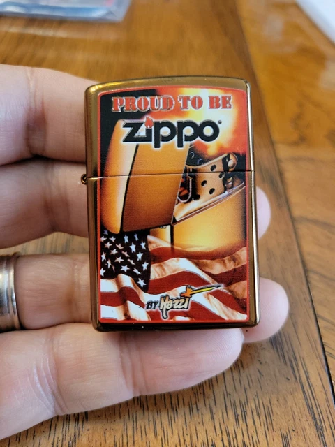 Zippo 2009 Mazzi Proud To Be American Flag  Lighter Sealed