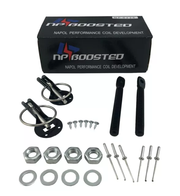 Hood Pin Kit Universal JDM Domestic Euro Cars for Carbon Fiber Fiberglass Hoods