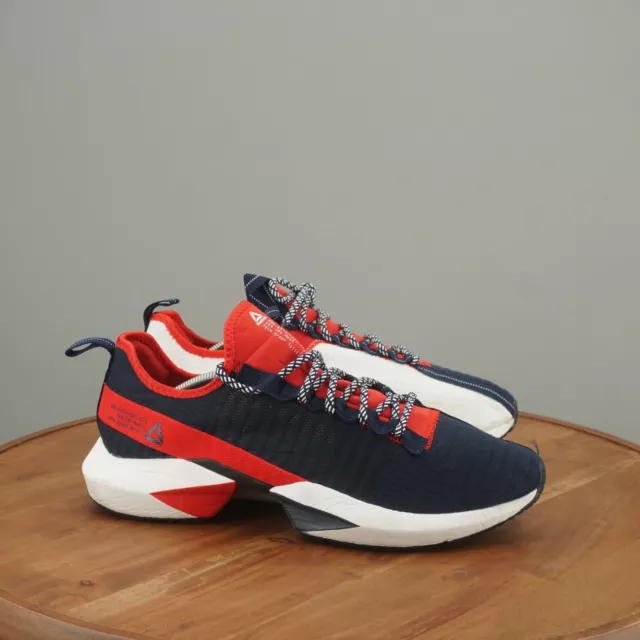 Reebok Mens Sole Fury Running Shoes Size 13 Blue Red White Athletic EG0035