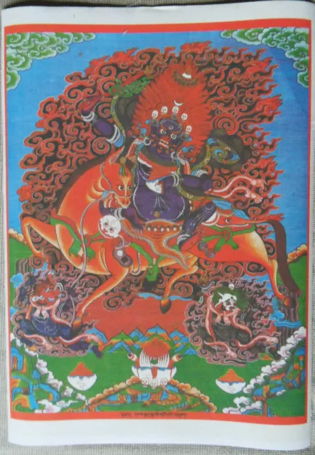 Thangka-bild Palden Lhamo Buddhismus Dharma boudda Tibet
