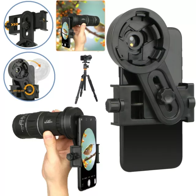 Universal Cell Phone Adapter Mount Binocular Monocular Spotting Scope Telescope