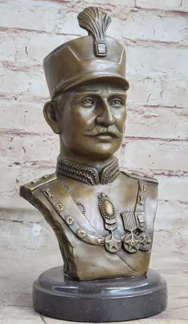 Bronze Sculpture Original Artwork by Fisher Persia Iran Reza Shah Pahlavi Decor