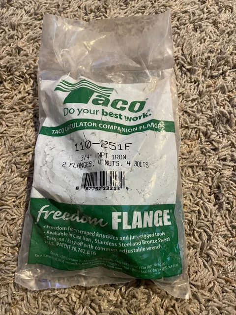 Taco 110-251F Freedom Flanges for "00" Series Circulators, Cast Iron