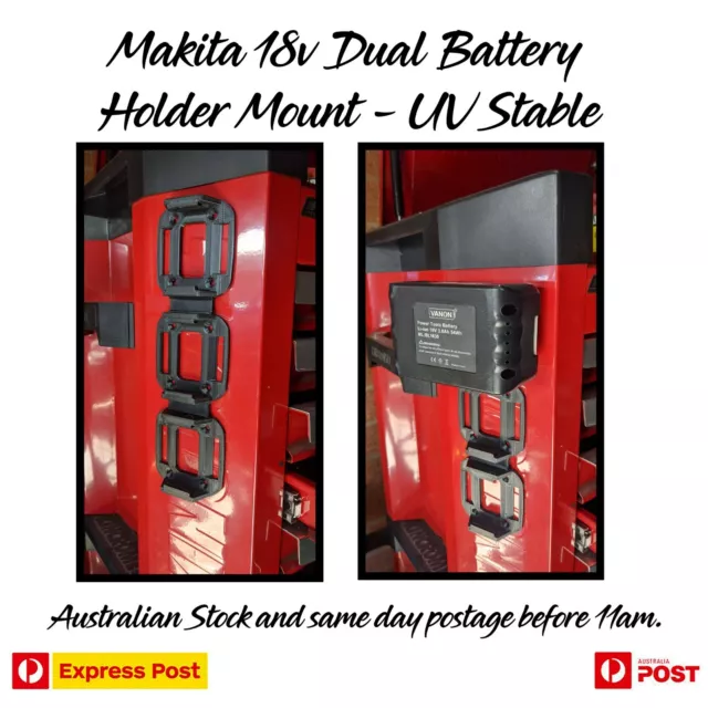 Makita 18V tool holder and Battery mount bracket storage