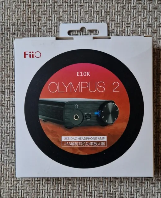 FiiO E10K Olympus 2 USB Micro B Type Headphone Amplifier DAC - Black