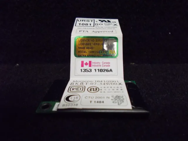 56K Modem Card, Askey Compatible 1456VQL4 INT (Toshiba Satellite Pro 4600) . #