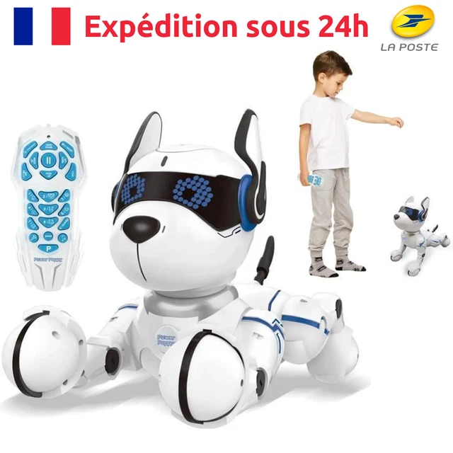 Chien Robot Savant Programmable et Tactile avec Télécommande Cadeau pour Enfant