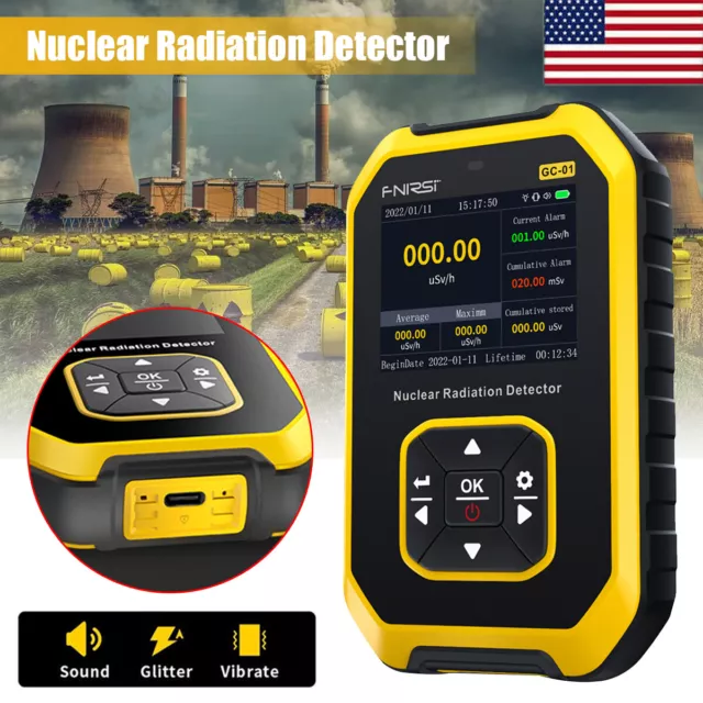 GM Geiger Counter Tube Nuclear Radiation Detector β γ X-Ray Dosimeter Monitor .