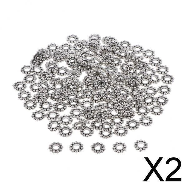 2X 150 Charm Schneeflocke hängende Anhänger Armband Dekor Kette Tasche