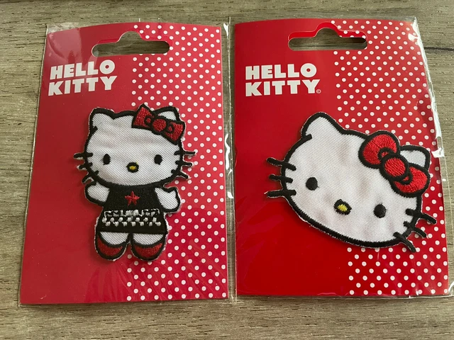 2 Hello Kitty Iron On Patches
