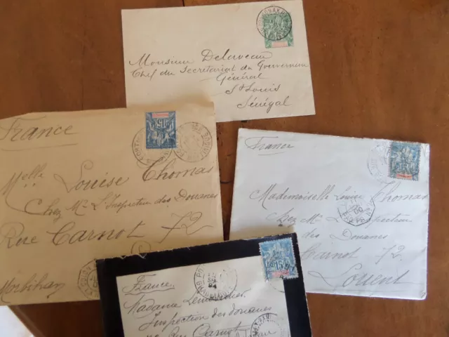 Lettre 1896 Martinique Guadeloupe Guinee Correspondance Militaire