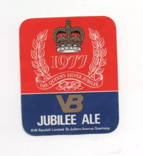 Guernsey - Vintage Beer Label - R.W. Randall Ltd. - Jubilee Ale