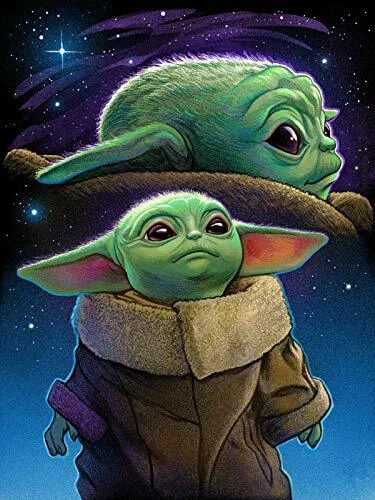 POENOEN Baby Yoda 5D Diamond Painting Kits for Adults - Full Drill Diamond Art