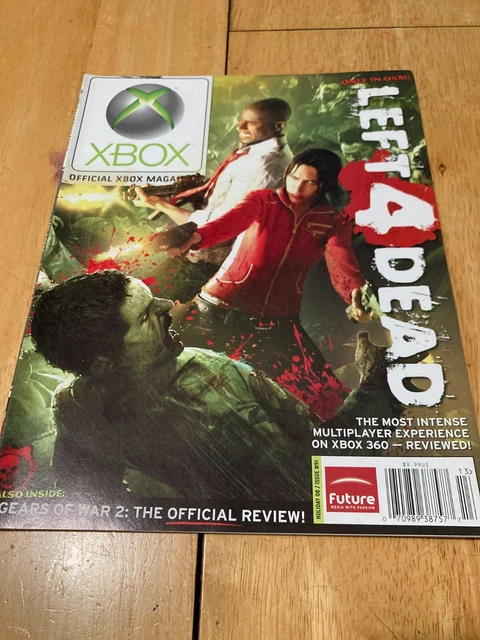 XBOX MAGAZINE Official #91 2008 Left 4 Dead Gears of War 2 Halo Cole Protocol