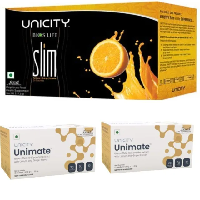 2X Estratto in polvere di foglie Unicity Unimate Green Mate e 1X Unicity...