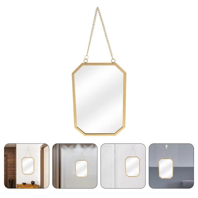 Colgantes de pared maquillaje espejo baño baño tropiezo libre decorativo simple espejo