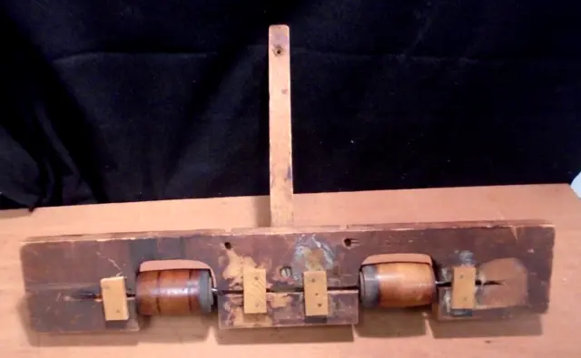Antique Pump Organ Bellows Rollers