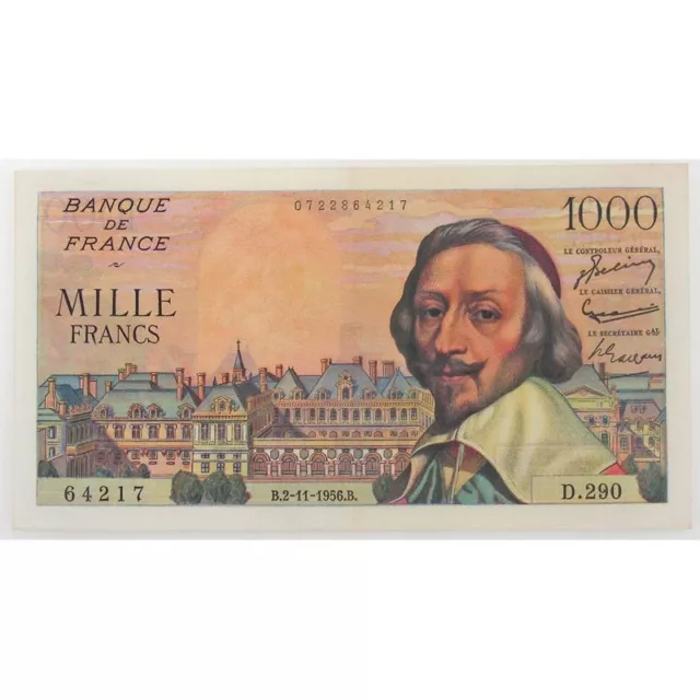 1000 Francs Richelieu 2.11.1956, D.290, SUP Billets France 1000 Francs Richelie