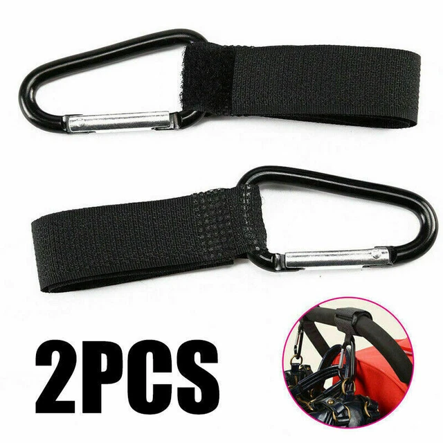 Universal Mumie Buggy Clips Kinderwagen Kinderwagen Einkaufstasche 2 x Haken Karabiner Clips