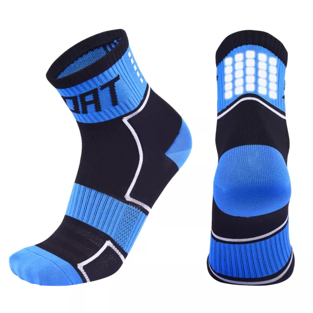 Reflective Cycling Socks High-Visibility Breathable Athletic Socks Bike B7G8