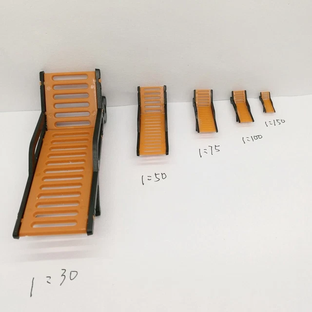 Model Beach Chair Model Chair Plastic 10 Pcs 1：30 Beach Chair Casual Chair
