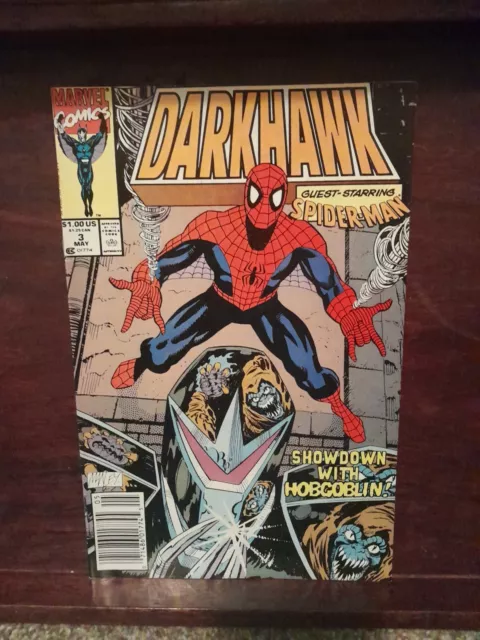 DARKHAWK #3 Newsstand ~ App Spider-man 1991 MARVEL ~ Great Condition