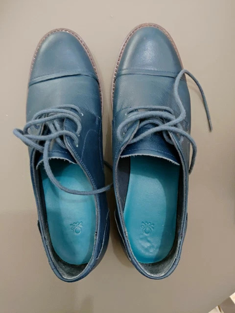 SCARPE FRANCESINE DONNA blu 38 Benetton EUR 40,00 PicClick IT