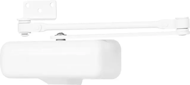 Commercial - Light Duty Residential Door Closer, White Finish - Size 1 with a 18