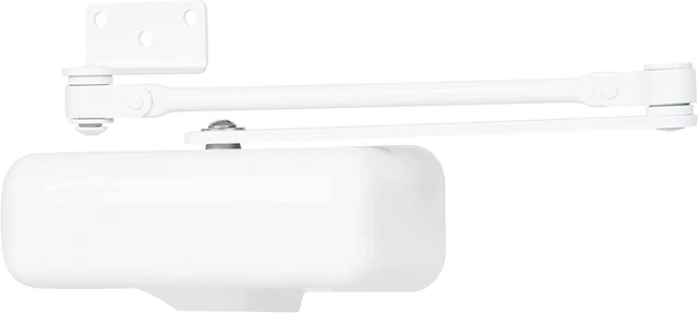 Commercial - Light Duty Residential Door Closer, White Finish - Size 1 with a 18