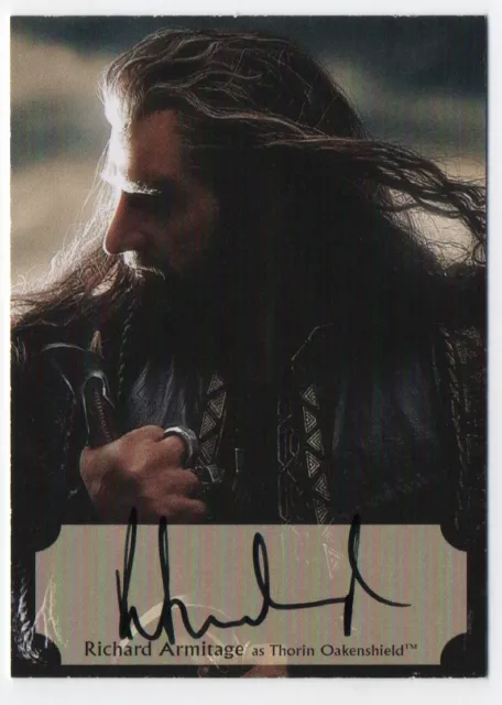 The Hobbit Richard Armitage as Thorin Poster autograph card 42/75  Cryptozoic