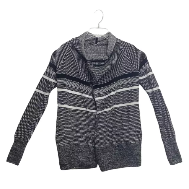 Ivivva Lululemon Girls XS Feelin Toasty Wrap Knit Thumbhole Cardigan Sweater