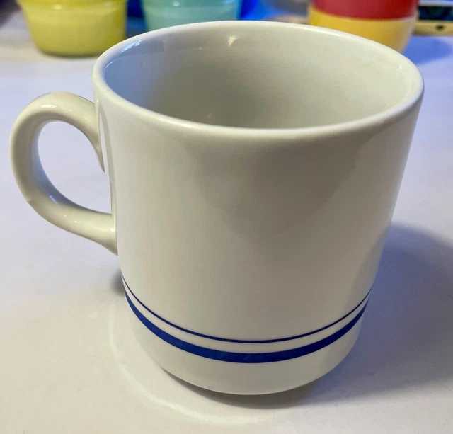 ANCIEN LOT 6 Mugs Myosotis Tasse ARCOPAL MOBIL Fleur France Vintage No