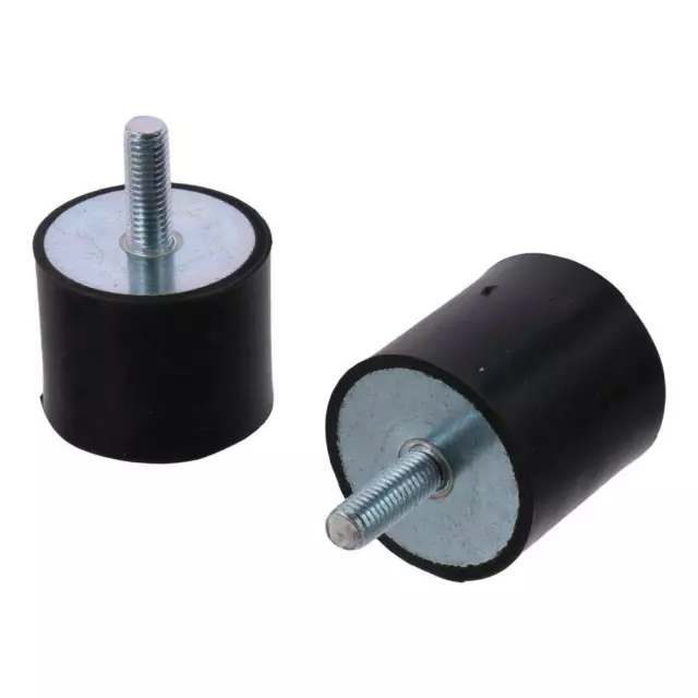 2Pcs Round M10 Rubber Mounts  Garage Motor Air Compressor