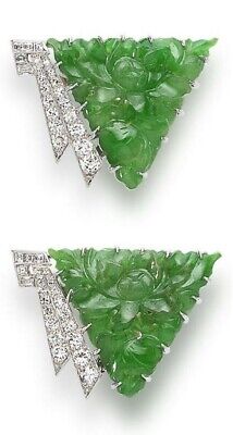 925 Sterling Silver Brooch Cubic Zirconia Jewelry Floral Carved TriangularShape