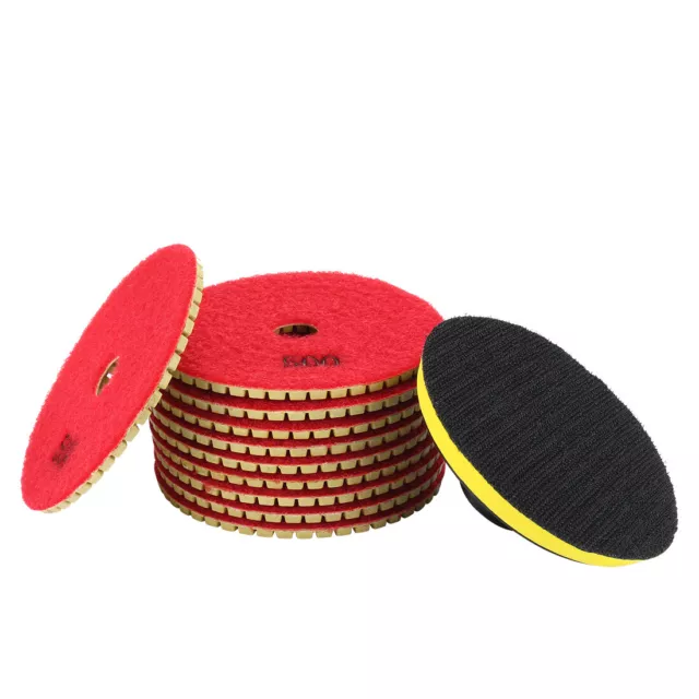 4" Diamond Wet Polishing Pad Grit 500 10pcs for Granite Concrete Marble