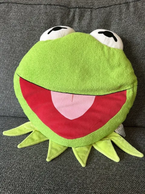 15” Disney Muppets Kermit Frog Large Cushion Green Plush Toy Free Postage