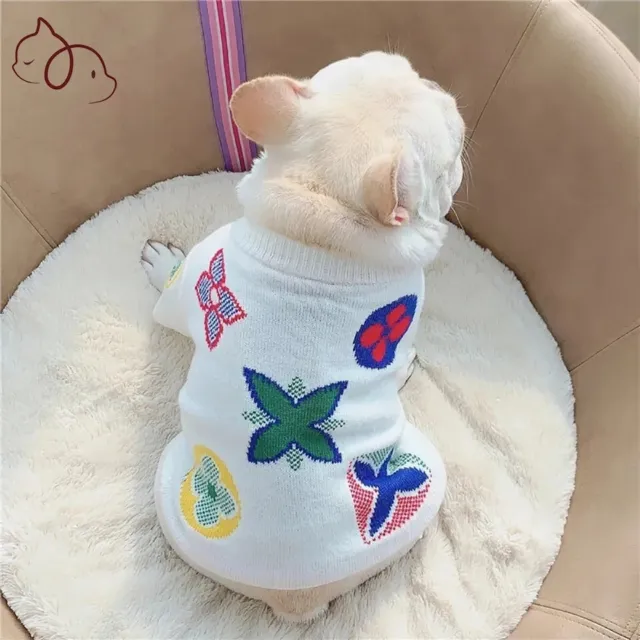 Dog Sweater for Small Medium Dogs  Coat Costume Pug 🐶🤍