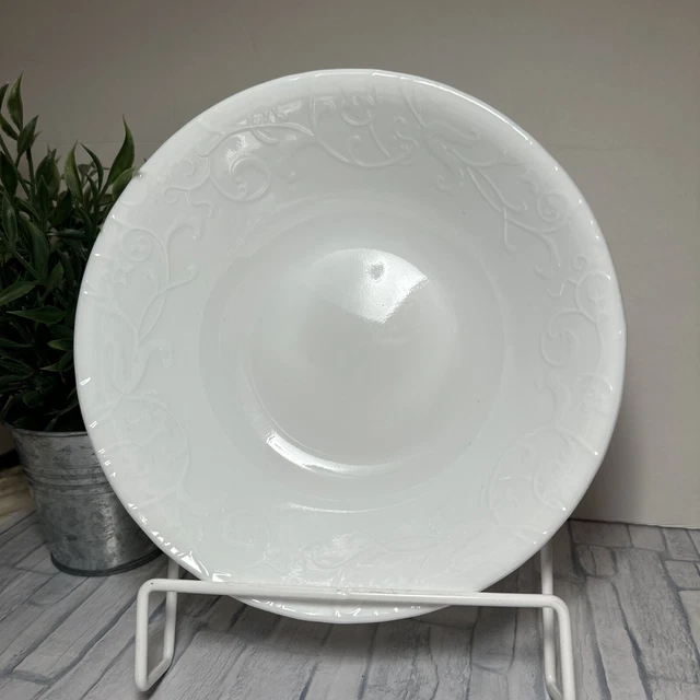 "Tazón para servir verduras en relieve blanco Corelle Vitrelle BELLA FAENZA 8,5"