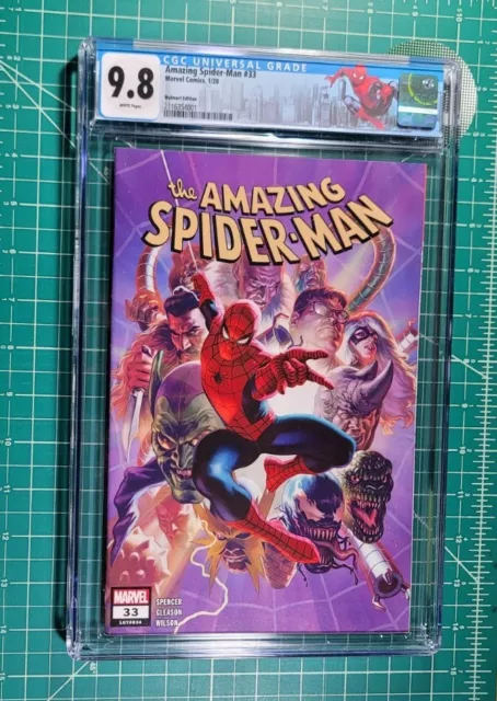 Amazing Spider-Man #33 (2019) NM CGC 9.8 WP Walmart Variant w/ Label Marvel