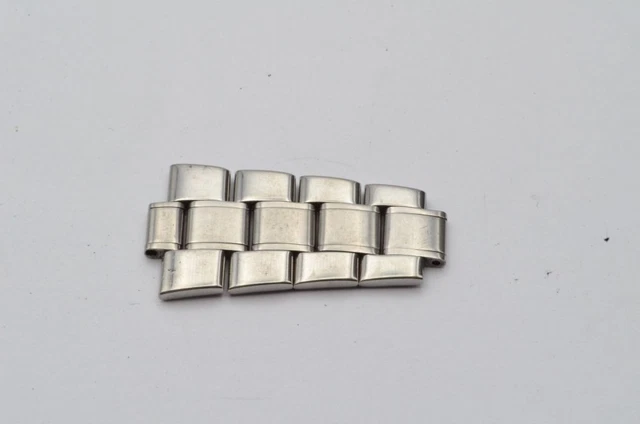 Breitling Jupiter Pilot Riparazione Segmento Acciaio Vintage Raro 20Mm 20-16