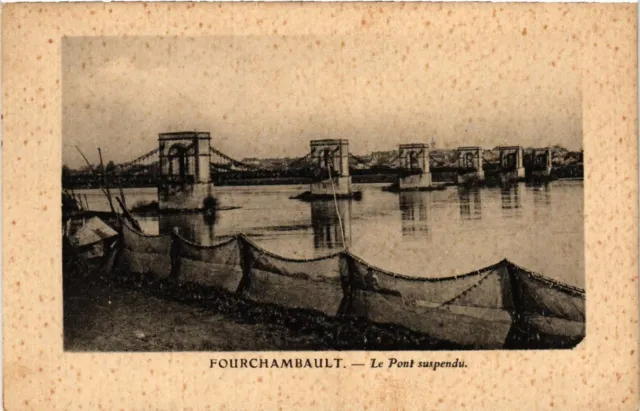 CPA FOURCHAMBAULT - Le Pont suspendu (457309)