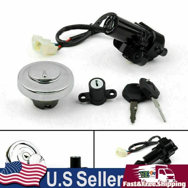 IGNITION SWITCH SEAT Gas Cap Cover Lock Key Set For Yamaha XVS950 V