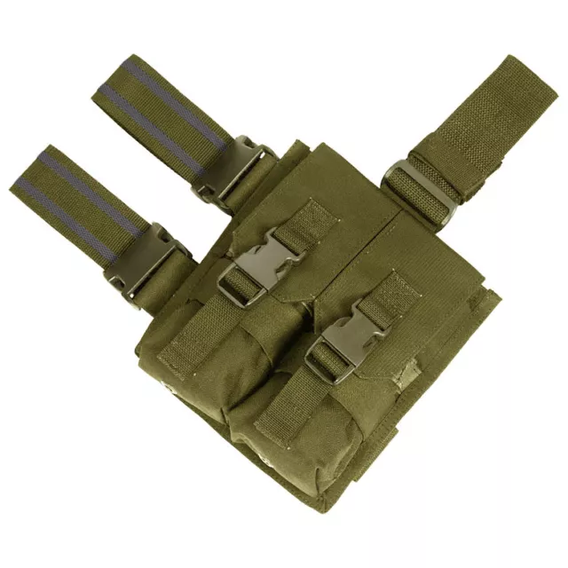 Flyye Gota Combate Táctico Pierna Doble Porta Cargador De / Airsoft Coyote