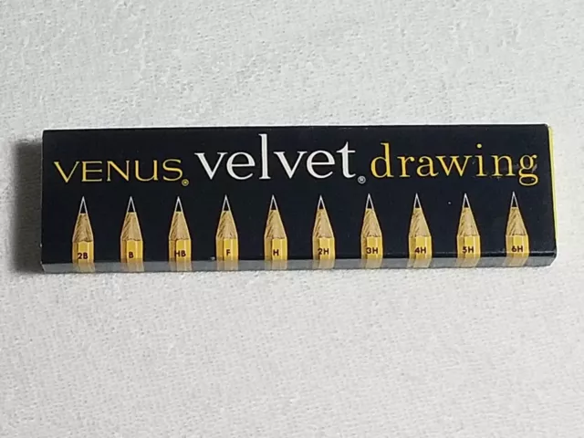 Vintage VENUS Velvet Drawing Pencils 880 2B -6H With Box Made USA NEW!!!!!!