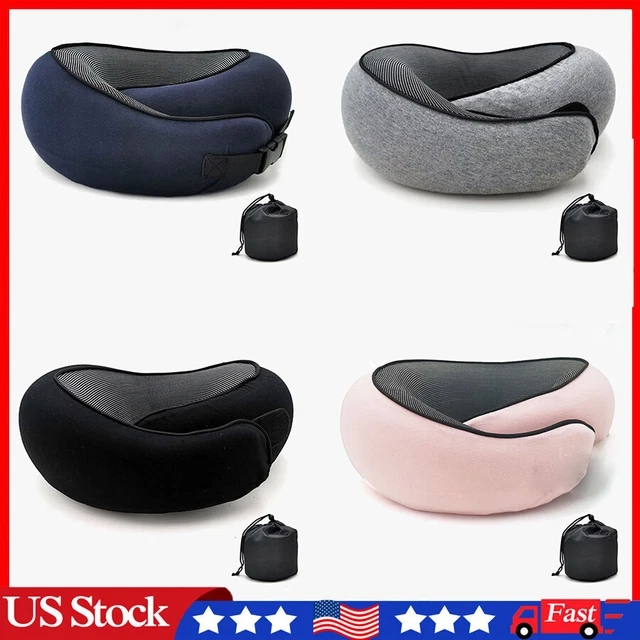 U-Shaped Memory Foam Soft Travel Pillow Neck Support Headrest Car Plane Cushion