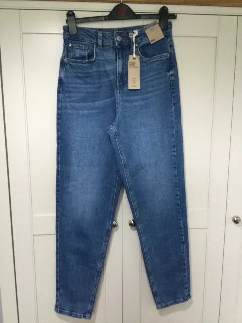 MARKS & SPENCER Ladies Mom Denim Jeans Size 8 Long BNWT